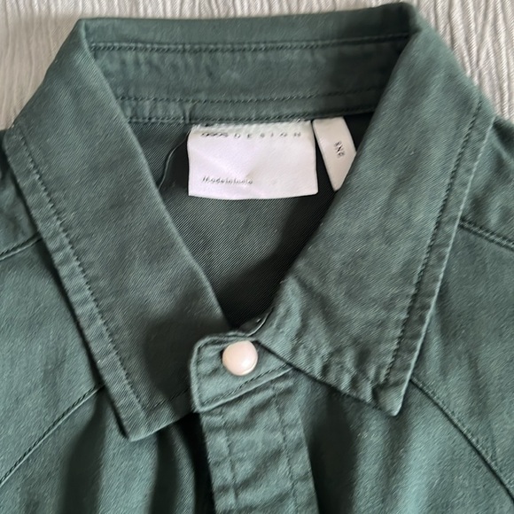 ASOS Western Shirt 2XS in teal. NEW - Picture 2 of 4